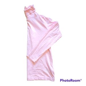 Crewcuts Girl's Bubblegum Light Pink Long Sleeve Turtle Neck Cotton Size 8